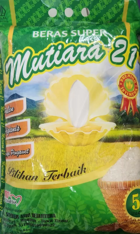 Beras Super Mutiara 21 ( 5 kg )